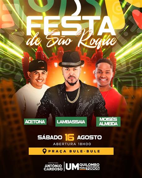 Município de Antônio Cardoso celebra São Roque com o tema: \\\\\\\\\\\\\\\\"Nossa Fé, Nossas Histórias \\\