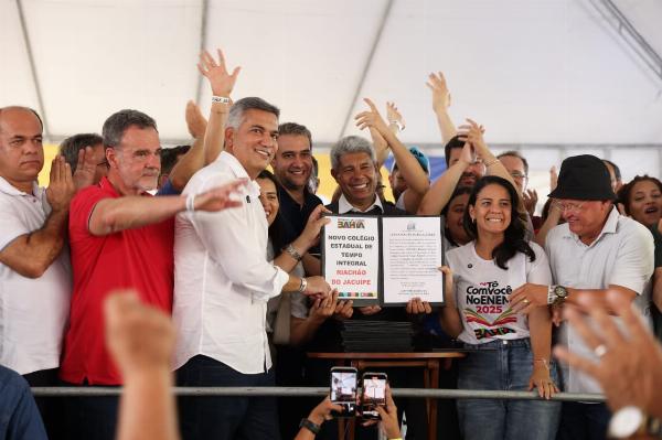 Governador anuncia construção de nova escola de tempo integral em Riachão do Jacuípe 