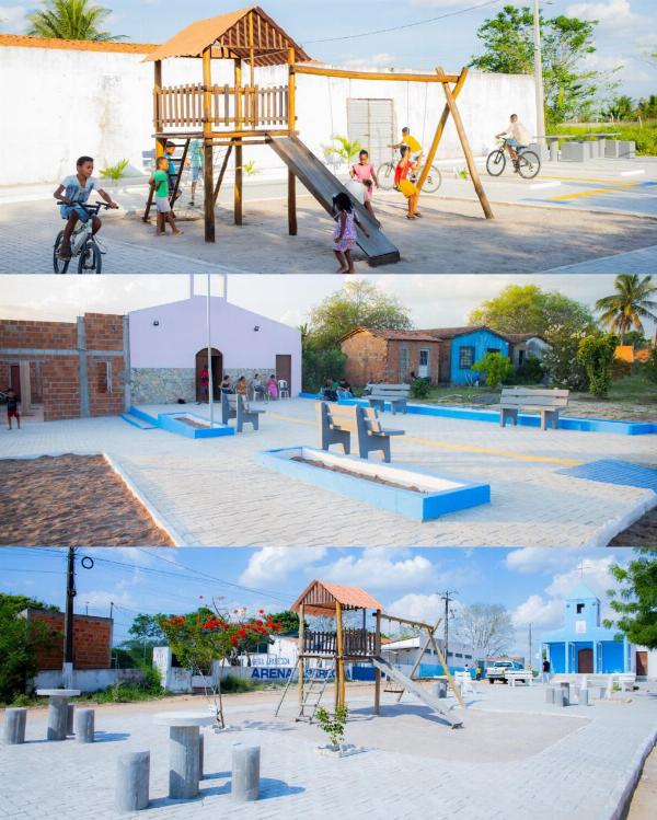 Prefeitura entrega novas praças na zona rural de Serrinha 