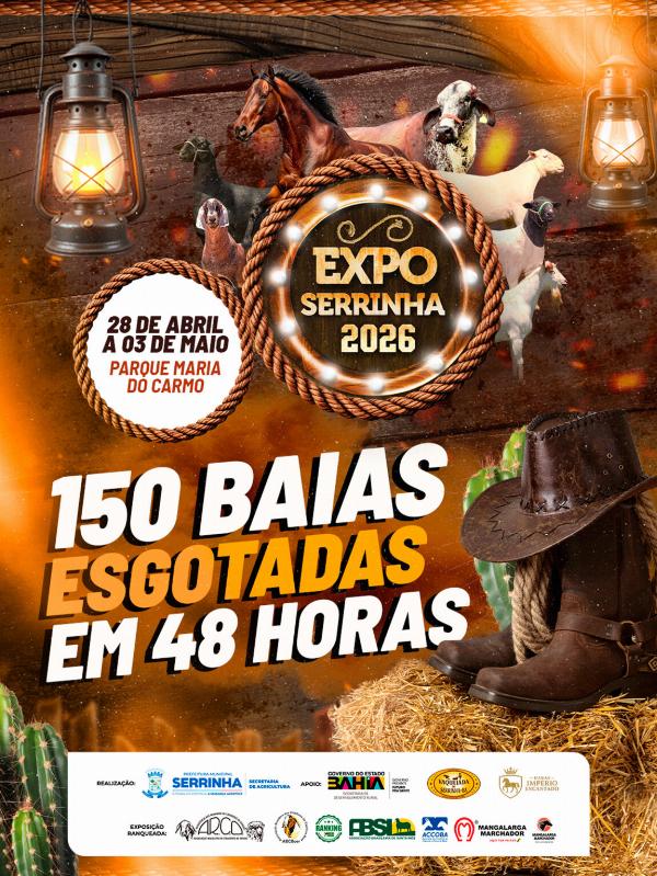 Expo Serrinha 2026 esgota todas as baias em 48 horas 