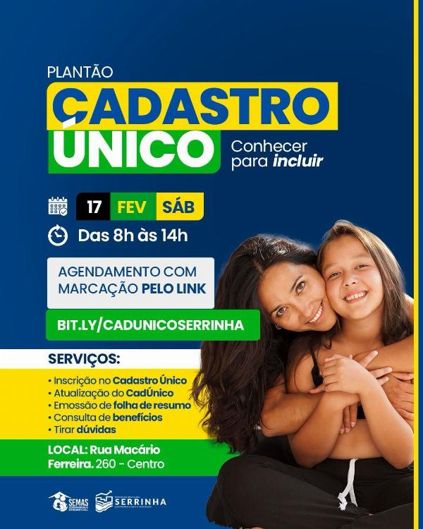 Plantão Cadastro Único, conhecer para incluir! ✅